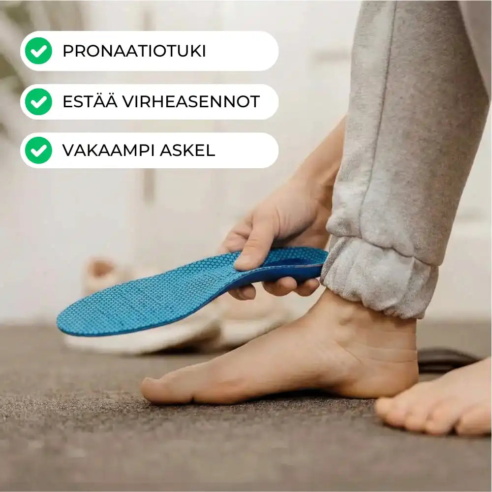 OrthoSole-pohjalliset työkengässä